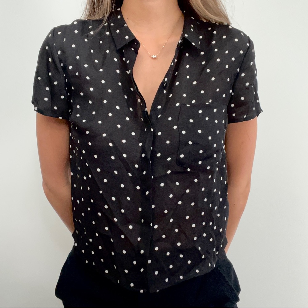 Babaton Polkadot Button up
